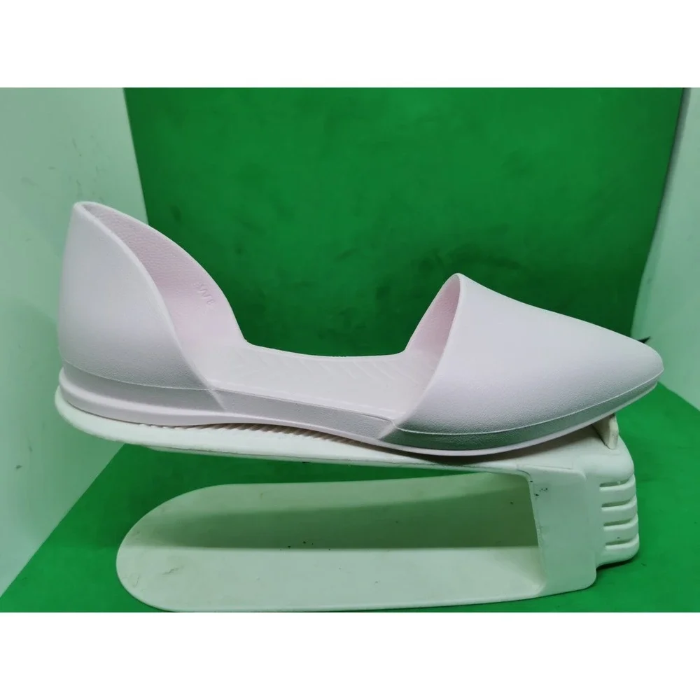 Native Womens Size 8 Audrey Dorsay Flats Jiffy Light Pink Slip On Waterproof
